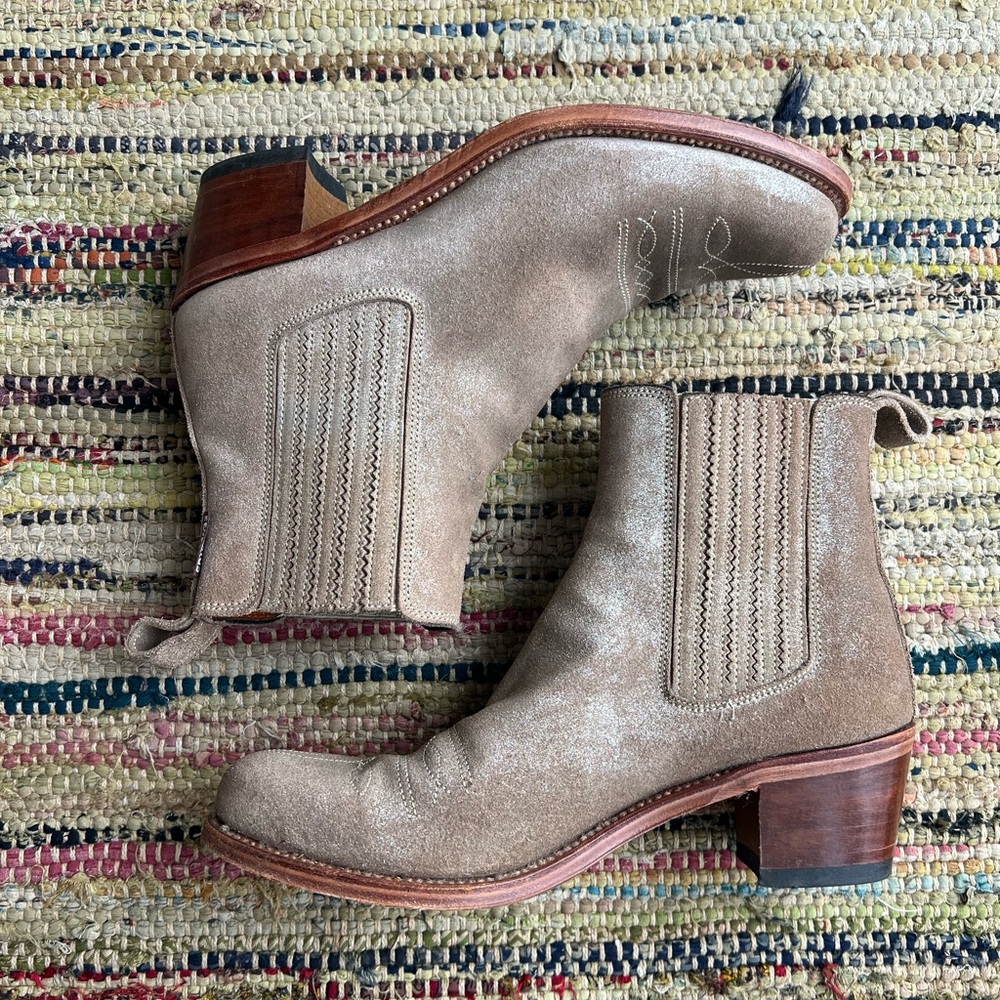 Penelope Chilvers Tan Suede Ankle Boots